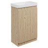 Hades 550mm (W) Floorstanding Slim Depth 1 Door Basin Unit