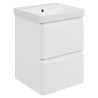 Hades 500mm (w) Wall Hung 2 Drawer Basin Unit & Basin