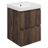 Hades 500mm (w) Wall Hung 2 Drawer Basin Unit & Basin