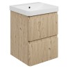 Hades 500mm (w) Wall Hung 2 Drawer Basin Unit & Basin