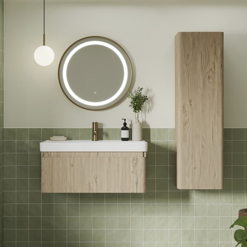 Hades 500mm (w) Wall Hung 2 Drawer Basin Unit & Basin