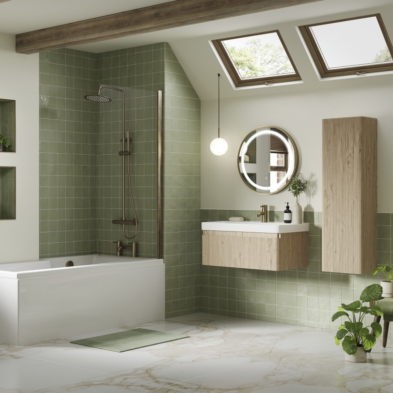 Hades 605mm (w) Wall Hung 2 Drawer Basin Unit & Basin