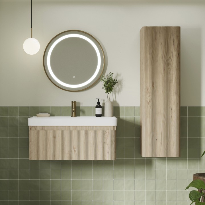 Hades 805mm (w) Wall Hung 2 Drawer Basin Unit & Basin