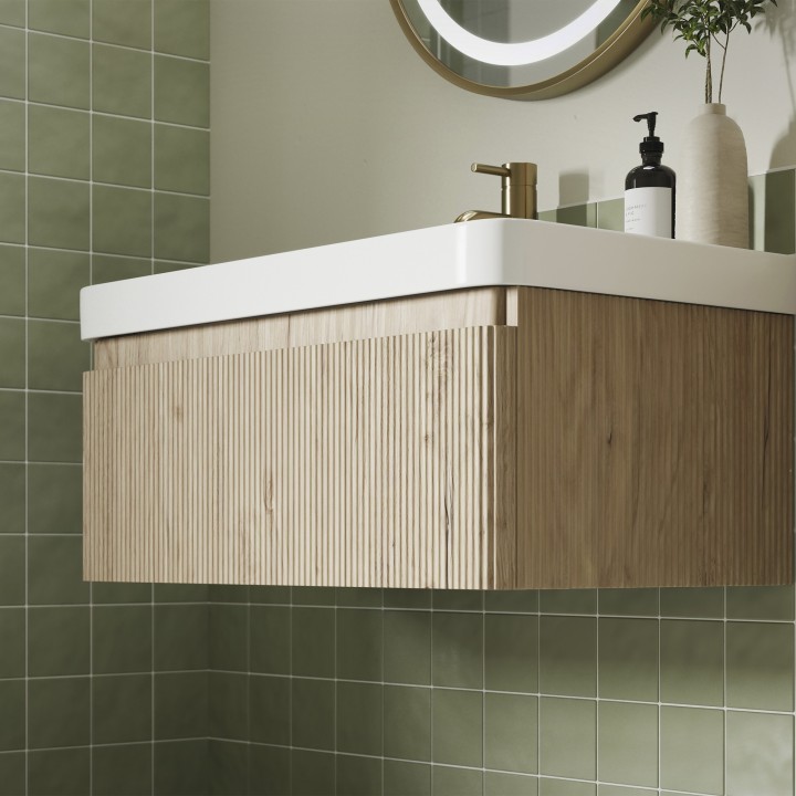 Hades 805mm (w) Wall Hung 2 Drawer Basin Unit & Basin