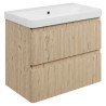 Hades 805mm (w) Wall Hung 2 Drawer Basin Unit & Basin