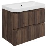 Hades 805mm (w) Wall Hung 2 Drawer Basin Unit & Basin