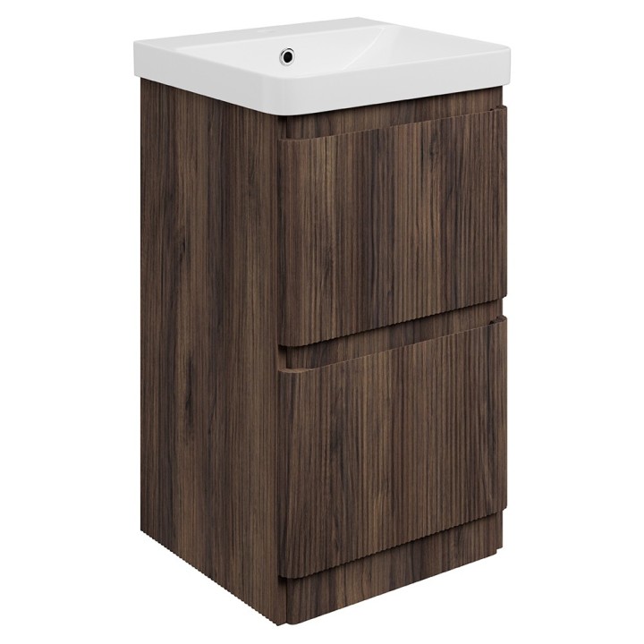 Hades 500mm (W) Floorstanding 2 Drawer Basin Unit