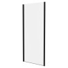 700mm to 900mm (w) Elin Black 6mm Side Panels for Shower Enclosures - 4 Sizes