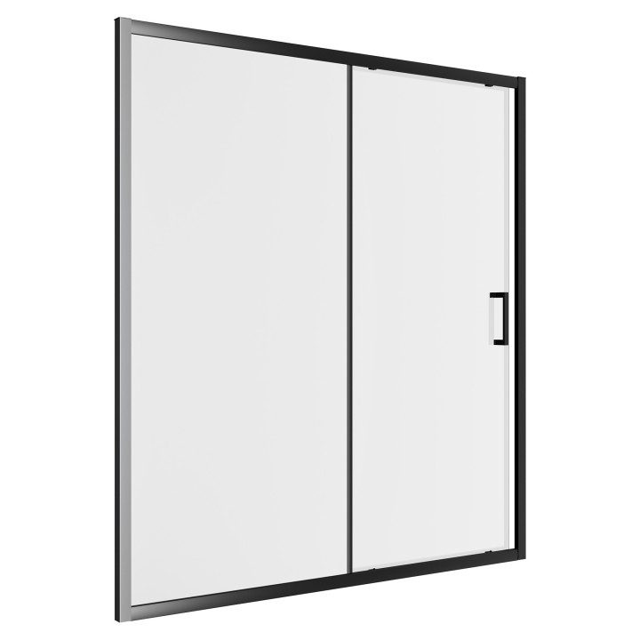 Elin Framed Black Sliding Shower Door 1000mm to 1700mm (w) - 7 Sizes