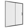 Elin Framed Black Sliding Shower Door 1000mm to 1700mm (w) - 7 Sizes