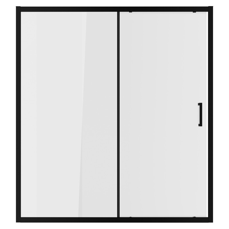 Elin Framed Black Sliding Shower Door 1000mm to 1700mm (w) - 7 Sizes