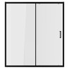 Elin Framed Black Sliding Shower Door 1000mm to 1700mm (w) - 7 Sizes