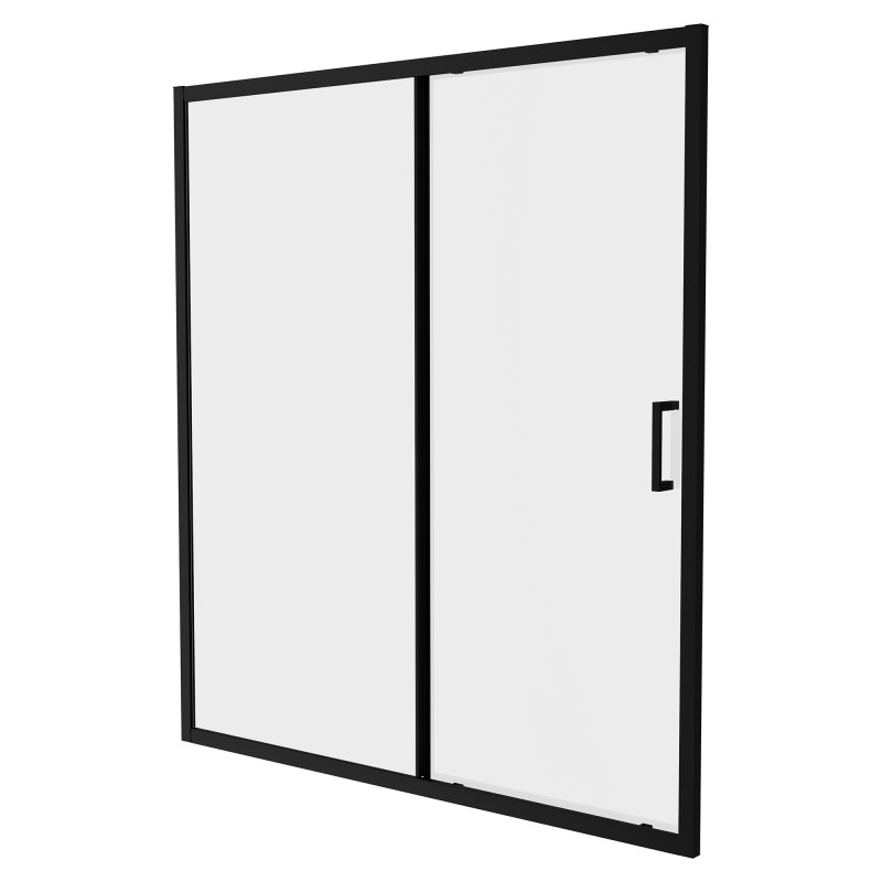 Elin Framed Black Sliding Shower Door 1000mm to 1700mm (w) - 7 Sizes
