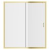 Elin Framed Brushed Brass Sliding Shower Door 1000mm to 1700mm (w) - 7 Sizes