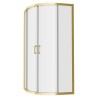 Elin Framed Brushed Brass 2 Door Quadrant Shower Enclosure - 2 Sizes