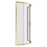 Elin Framed Brushed Brass 2 Door Quadrant Shower Enclosure - 2 Sizes