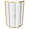 Elin Framed Brushed Brass 2 Door Quadrant Shower Enclosure - 2 Sizes