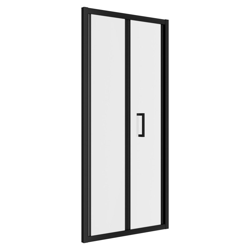 Elin Matt Black Framed Bi-fold Shower Doors 760mm to 900mm (w) - 3 Sizes