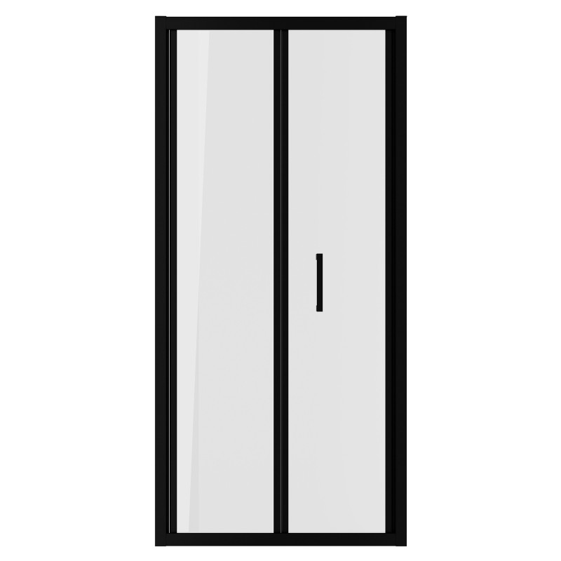 Elin Matt Black Framed Bi-fold Shower Doors 760mm to 900mm (w) - 3 Sizes