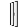 Elin Matt Black Framed Bi-fold Shower Doors 760mm to 900mm (w) - 3 Sizes