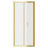 Elin Matt Brushed Brass Framed Bi-fold Shower Doors 760mm to 900mm (w) - 3 Sizes