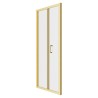 Elin Matt Brushed Brass Framed Bi-fold Shower Doors 760mm to 900mm (w) - 3 Sizes