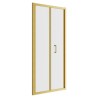 Elin Matt Brushed Brass Framed Bi-fold Shower Doors 760mm to 900mm (w) - 3 Sizes
