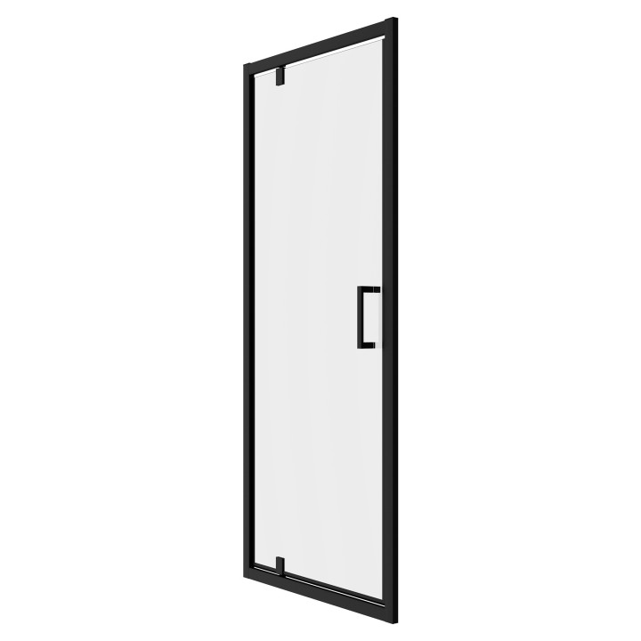Elin Matt Black Framed Pivot Shower Doors 700mm to 900mm (w) - 4 Sizes