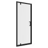 Elin Matt Black Framed Pivot Shower Doors 700mm to 900mm (w) - 4 Sizes