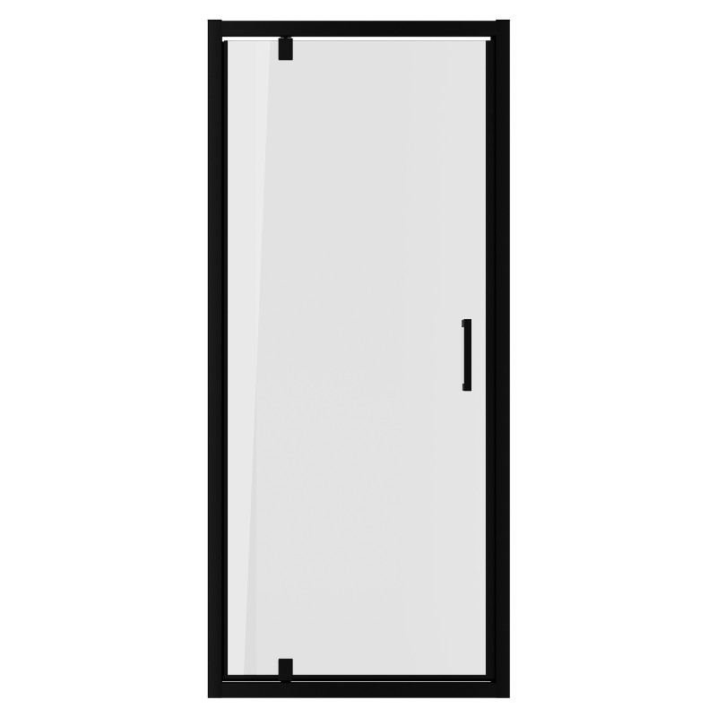 Elin Matt Black Framed Pivot Shower Doors 700mm to 900mm (w) - 4 Sizes