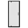 Elin Matt Black Framed Pivot Shower Doors 700mm to 900mm (w) - 4 Sizes