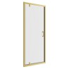 Elin Brushed Brass Framed Pivot Shower Doors 700mm to 900mm (w) - 4 Sizes