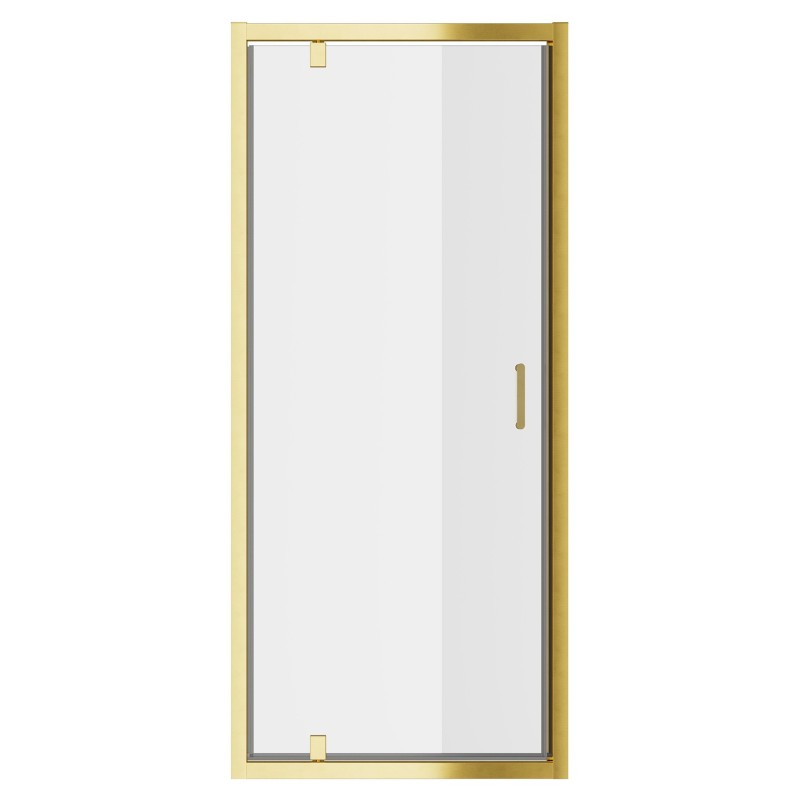 Elin Brushed Brass Framed Pivot Shower Doors 700mm to 900mm (w) - 4 Sizes