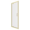 Elin Brushed Brass Framed Pivot Shower Doors 700mm to 900mm (w) - 4 Sizes