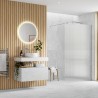 Lowri Chrome 8mm Fluted Wetroom Panels & Support Bars - 4 Sizes