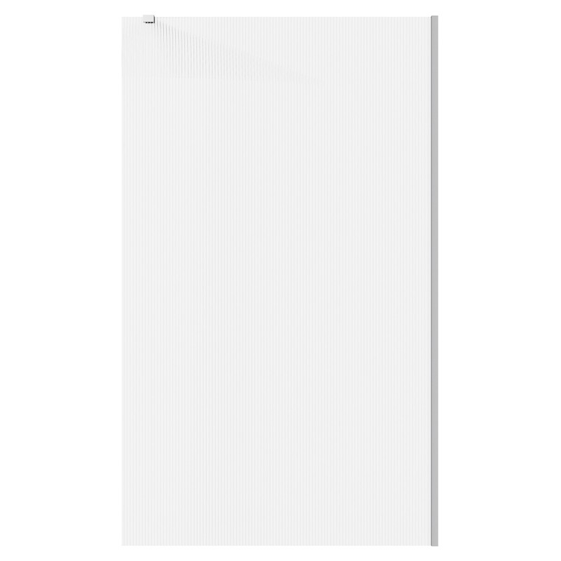 Lowri Chrome 8mm Fluted Wetroom Panels & Support Bars - 4 Sizes