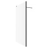 Lowri Matt Black 8mm Fluted Wetroom Panels & Support Bars - 4 Sizes