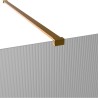 Lowri Brushed Bronze 8mm Fluted Wetroom Panels & Support Bars - 4 Sizes