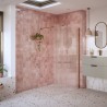 Lowri Brushed Bronze 8mm Fluted Wetroom Panels & Support Bars - 4 Sizes