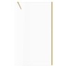 Lowri Brushed Brass 8mm Wetroom Panels & Support Bar - 9 Sizes