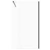 Lowri Matt Black 8mm Wetroom Panels & Support Bar - 9 Sizes