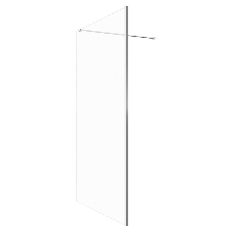 Lowri Chrome 8mm Wetroom Panels & Support Bar - 9 Sizes