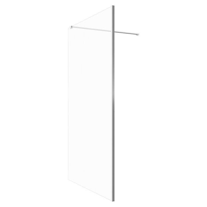 Lowri Chrome 8mm Wetroom Panels & Support Bar - 9 Sizes