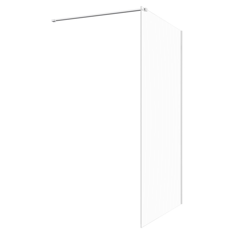 Lowri Chrome 8mm Wetroom Panels & Support Bar - 9 Sizes