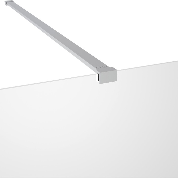 Lowri Chrome 8mm Wetroom Panels & Support Bar - 9 Sizes