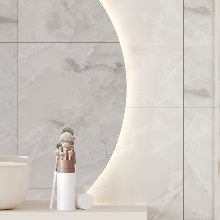 Arctic Onyx Tile Effect - Fibo - Closeup