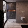 40mm Low Profile Quadrant Shower Trays Includes Waste - White - Insitu