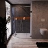 Offset 40mm Quadrant White Luxury Shower Trays & Chrome Waste - 900mm To 1200mm (W) - Edge Waste Location (Left or Right Hand)