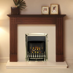 Valor "Dream" Pale Gold Slimline Inset Homeflame Gas Fire