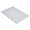 White 30mm Slate Effect Rectangular Shower Trays - Includes Built in Linear Waste - 1000mm to 1700mm (W) - 5 Sizes